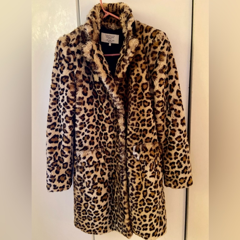 Zara Trafaluc leopard coat